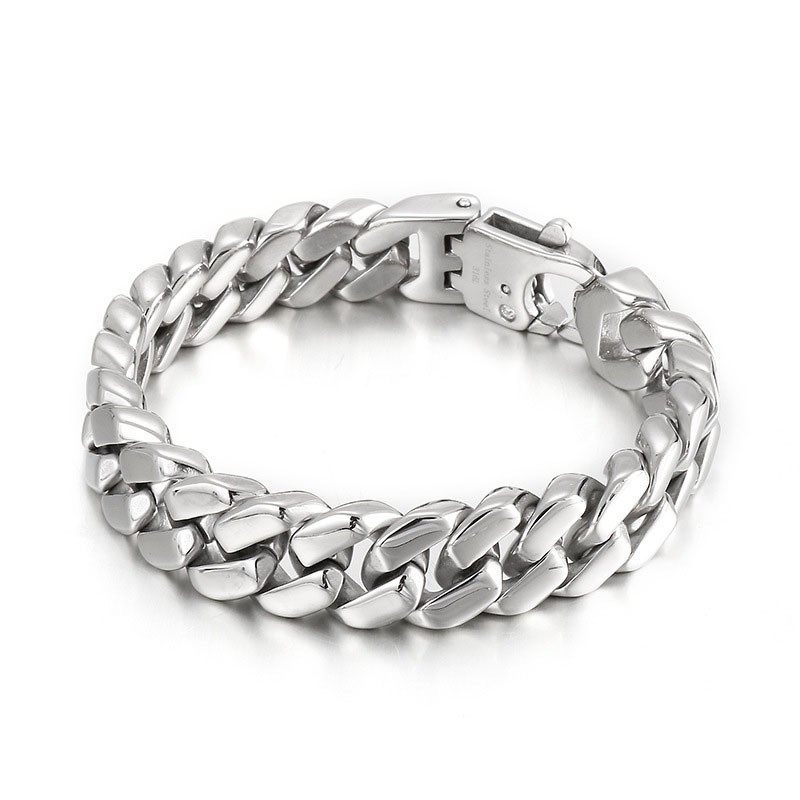 Hiphop Titanium Armband Voor Heren
