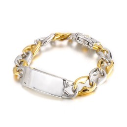 Coole Hip Hop Rock Fashion Titanium Armband Voor Heren