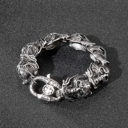 Cool Skull Heren Titanium Armband