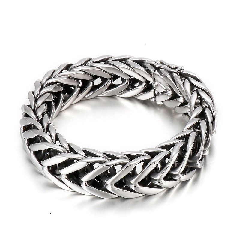 Coole Chique Stijl Enkellaags V Titanium Herenarmband Coole Chique Stijl Enkellaags V Titanium Herenarmband