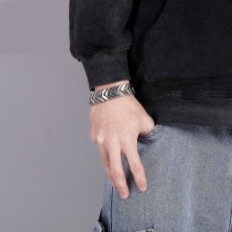 Coole Heren Chique Stijl Slangenbot Titanium Armband Als Cadeau
