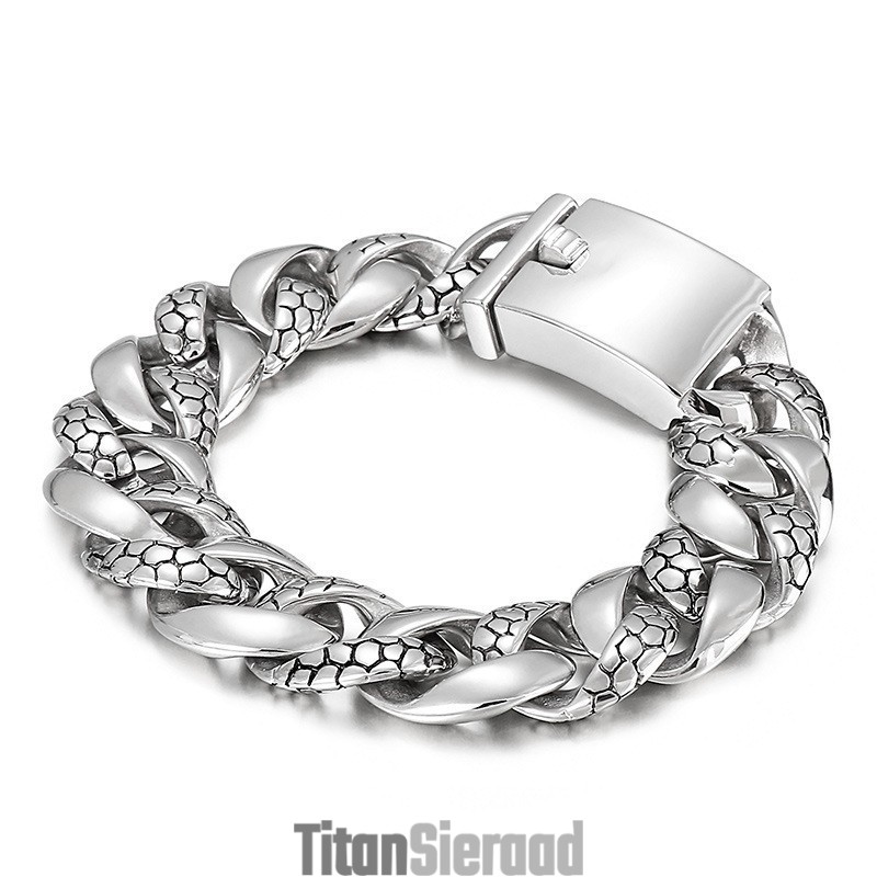 Populaire Titanium Armband Met Slangenpatroon Voor Heren Populaire Titanium Armband Met Slangenpatroon Voor Heren