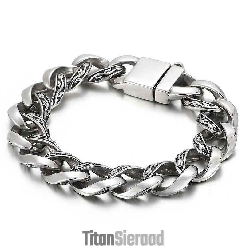 Coole Chique Titanium Armband Voor Heren