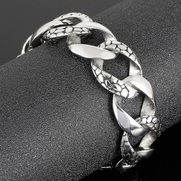Street Style Cool Heren Slang Titanium Armband