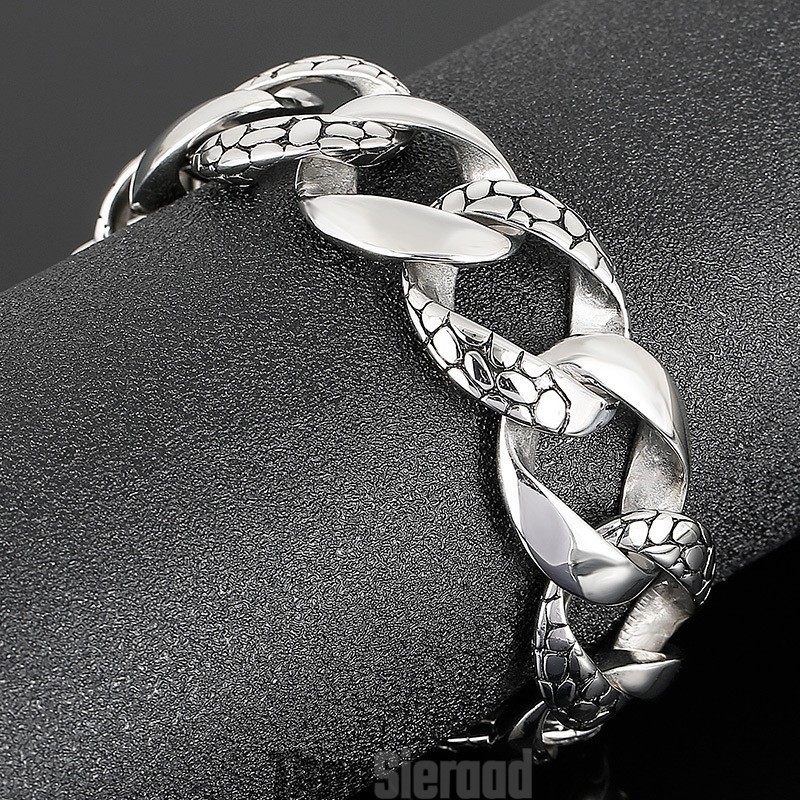 Street Style Cool Heren Slang Titanium Armband Street Style Cool Heren Slang Titanium Armband