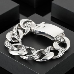 Street Style Cool Heren Slang Titanium Armband
