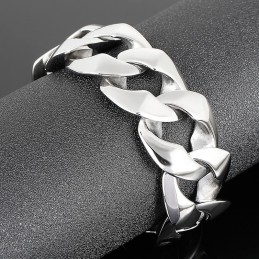 Mode Heren Gepolijste Handsieraden Titanium Armband