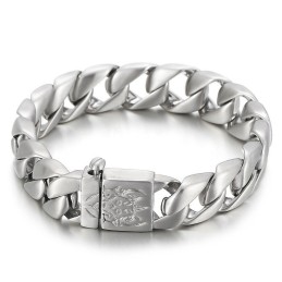 Mode Hoogtepunten Hip-Hop Titanium Herenarmband Van Volledig Staal