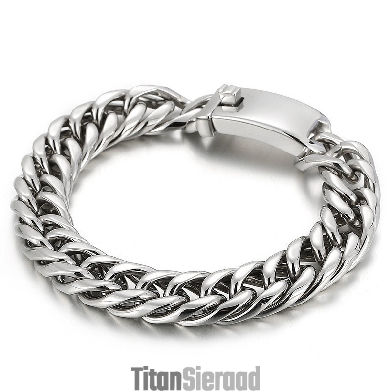 Street Fashion Coole Effen Titanium Armband Voor Heren Street Fashion Coole Effen Titanium Armband Voor Heren