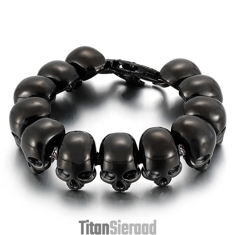 Tide Herenmode Titanium Armbanden Voor Jongens Schedel Armbanden