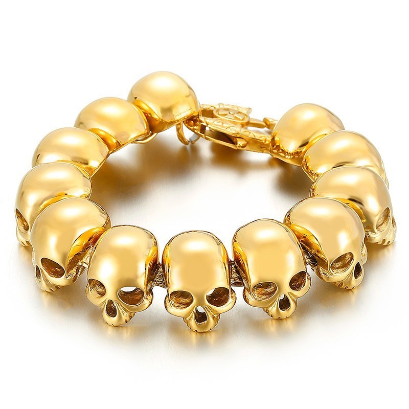 Tide Herenmode Titanium Armbanden Voor Heren Schedel Armbanden Tide Herenmode Titanium Armbanden Voor Heren Schedel Armbanden