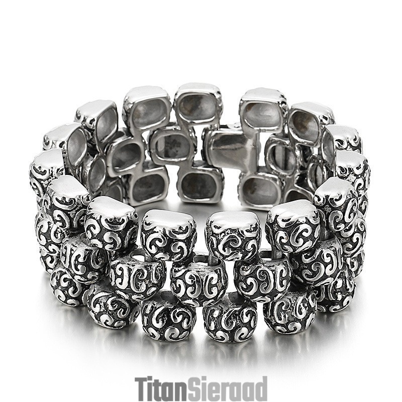 Grof Cool Heren Titanium Armband Grof Cool Heren Titanium Armband