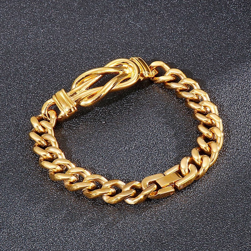 Geknoopte Titanium Herenarmband