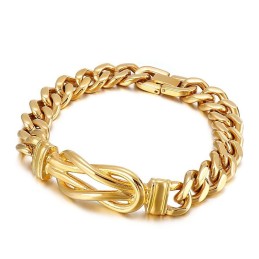Geknoopte Titanium Herenarmband
