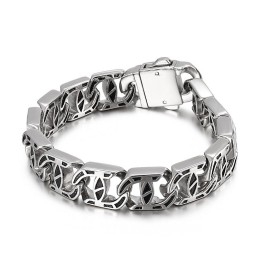 Chique Heren Casting Charm Titanium Armband