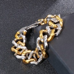 Heren Inter-Gold Armbanden Vierkantige Slijparmband Sieraden