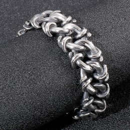 Overdreven Titanium Herenarmband Handsieraden