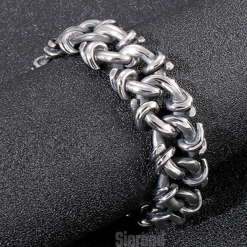 Overdreven Titanium Herenarmband Handsieraden