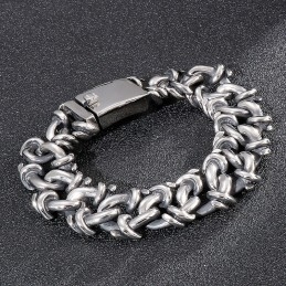 Overdreven Titanium Herenarmband Handsieraden