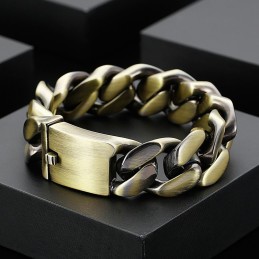 Mode Verblindende Armband Bronzen Titanium Armband