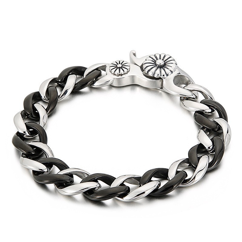Zwarte Titanium Armband Voor Heren Zwarte Titanium Armband Voor Heren
