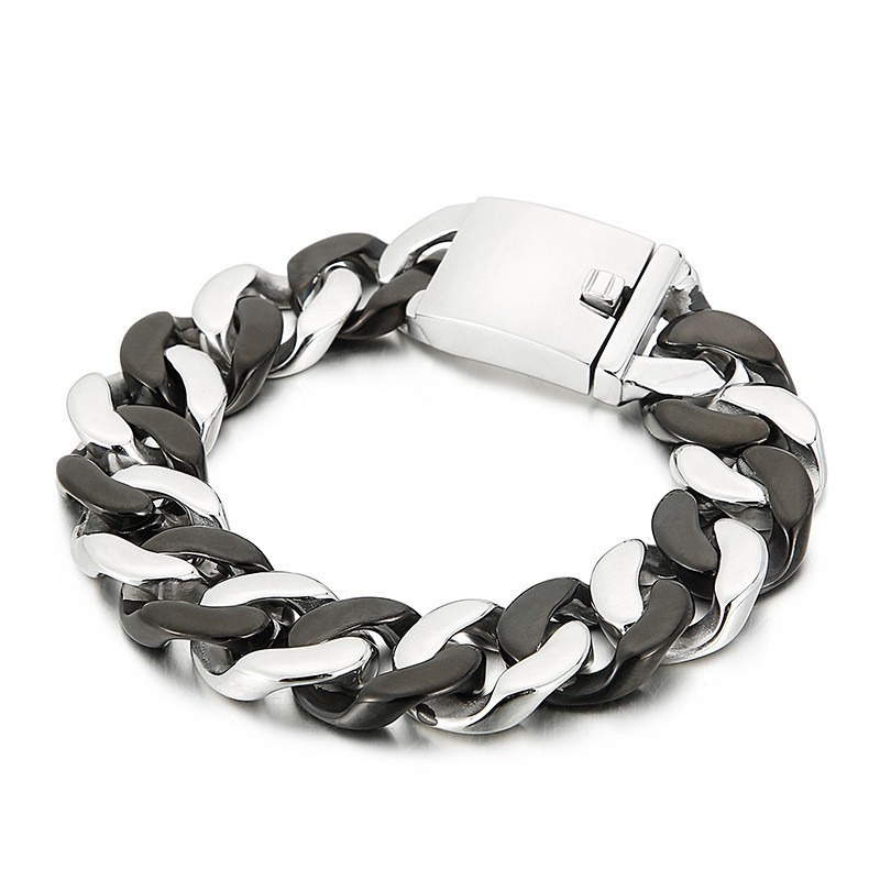 Zwarte Titanium Armband Voor Heren Zwarte Titanium Armband Voor Heren