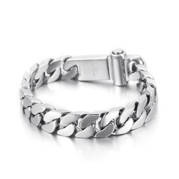 Chique Titanium Armband Voor Heren