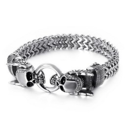 Chique Heren Diamanten Schedel Armbanden
