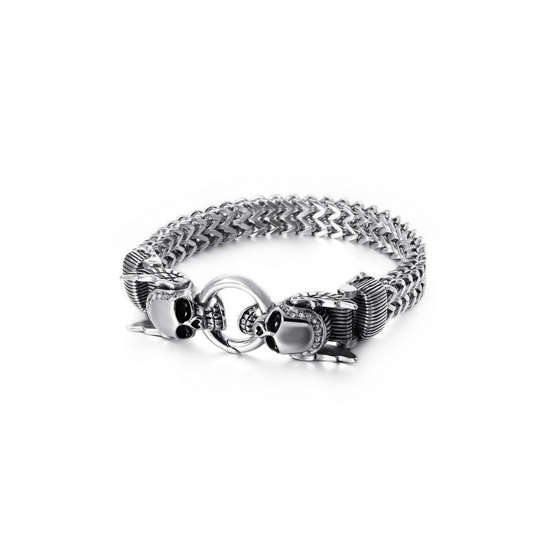 Chique Heren Diamanten Schedel Armbanden Chique Heren Diamanten Schedel Armbanden