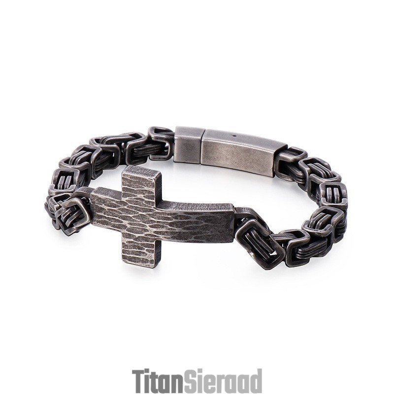 Cross Bend Armband Heren Emperor Back Chain Armband