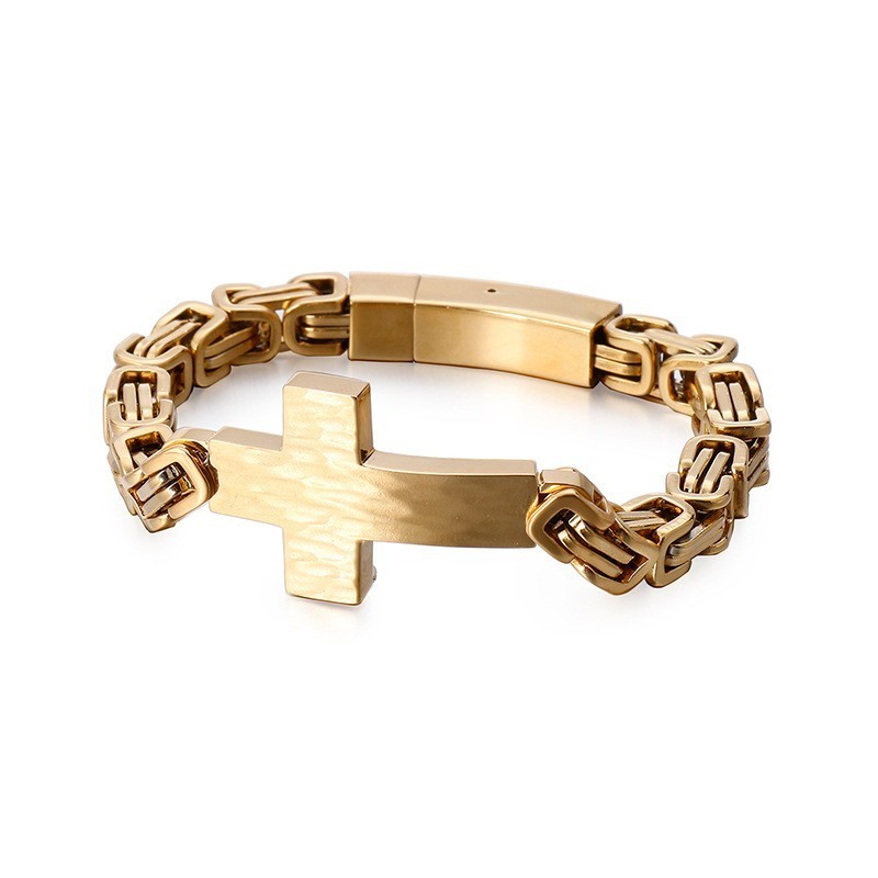 Cross Bend Armband Heren Emperor Back Chain Armband Cross Bend Armband Heren Emperor Back Chain Armband