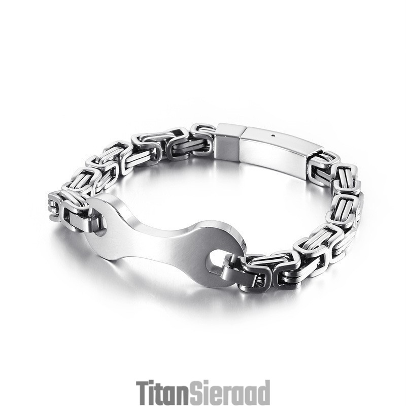 Fashion Tide Titanium Emperor Chain Armband Voor Heren