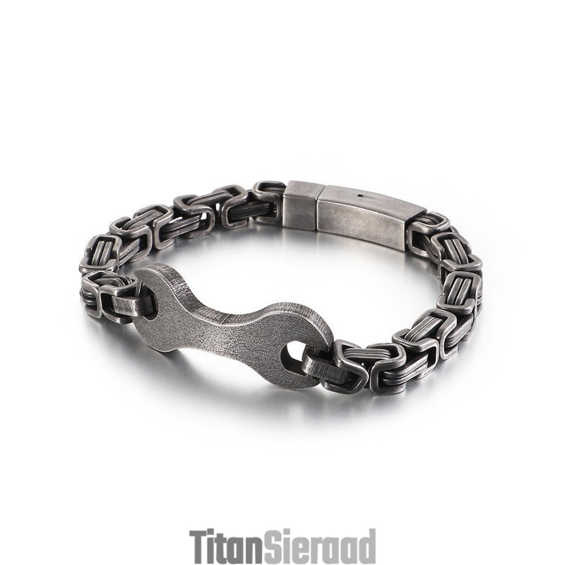 Fashion Tide Titanium Emperor Chain Armband Voor Heren