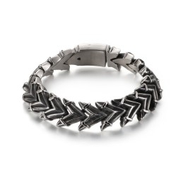 Coole Overdreven Chique Titanium Herenarmband