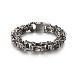 Nieuwe Chique Titanium Herenarmband