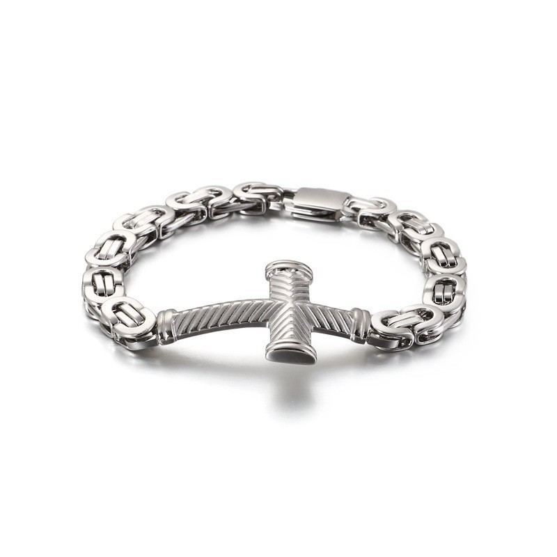 Goedkope Titanium Kruisarmband Voor Heren