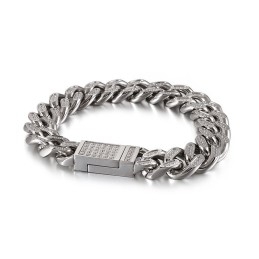 Titanium Heren Hiphop Armbanden Met Diamanten