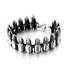 Chique Gothic Rock Accessoires Bullet Armbanden Voor Heren