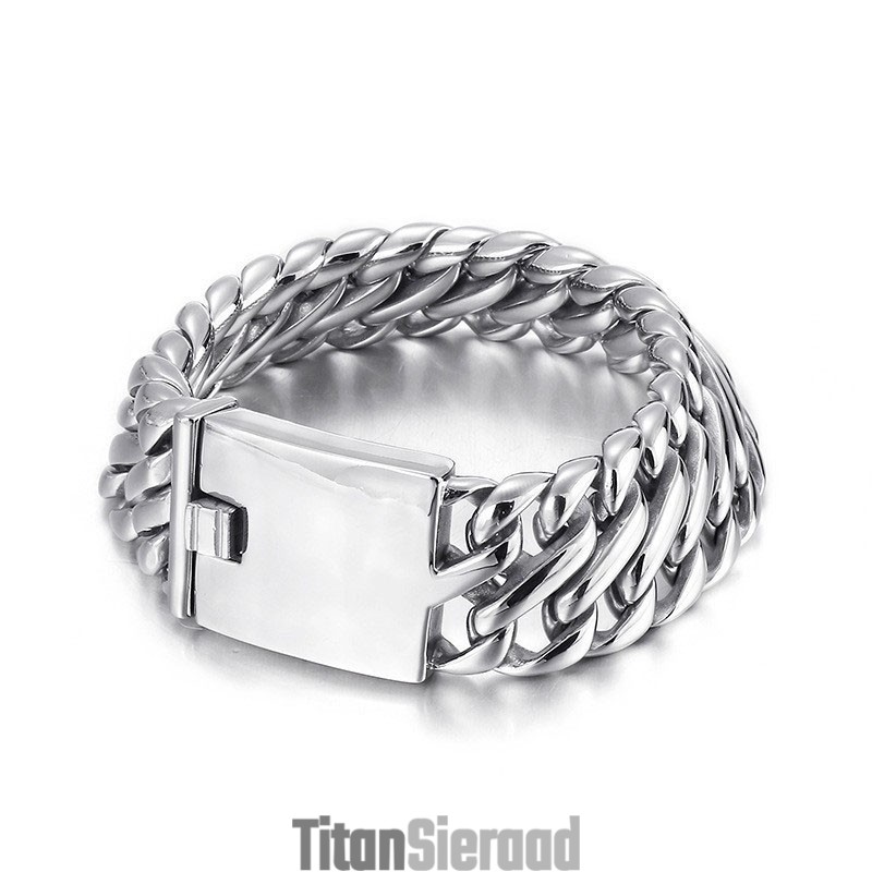 Hip Hop Rock Fashion Cool Heren Titanium Armband