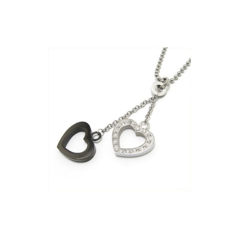 Mode Cadeau Hartvormige Diamanten Ketting Hanger