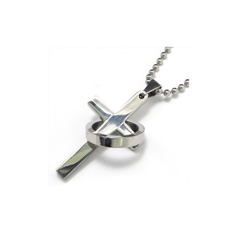 Heren Kruisketting Van Puur Titanium (Nieuw) Heren Kruisketting Van Puur Titanium (Nieuw)