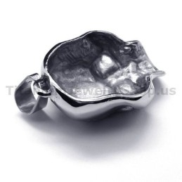 Hanger Met Schedelontwerp Van Puur Titanium - Gratis Ketting