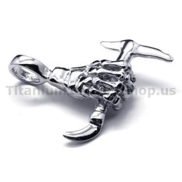 Hanger Met Handbeenontwerp Van Puur Titanium En Bijl - Gratis Ketting