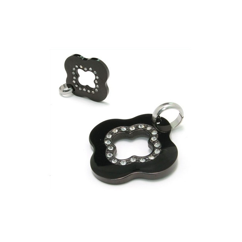 Modegeschenk Zwarte Titanium Diamanten Ketting Hanger Modegeschenk Zwarte Titanium Diamanten Ketting Hanger