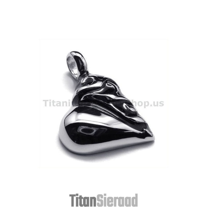 Liefdesharthanger Van Puur Titanium - Gratis Ketting Liefdesharthanger Van Puur Titanium - Gratis Ketting