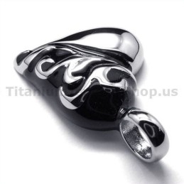Liefdesharthanger Van Puur Titanium - Gratis Ketting