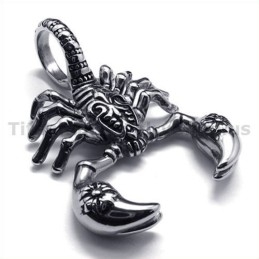 Titanium Schorpioen Hanger - Gratis Ketting
