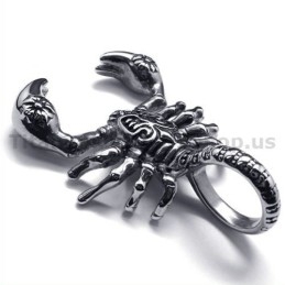 Titanium Schorpioen Hanger - Gratis Ketting