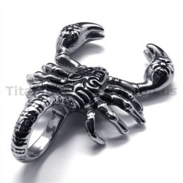 Titanium Schorpioen Hanger - Gratis Ketting