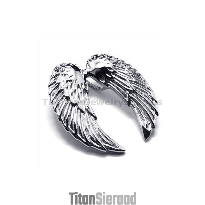 Engelenvleugels Titanium Hanger - Gratis Ketting Engelenvleugels Titanium Hanger - Gratis Ketting